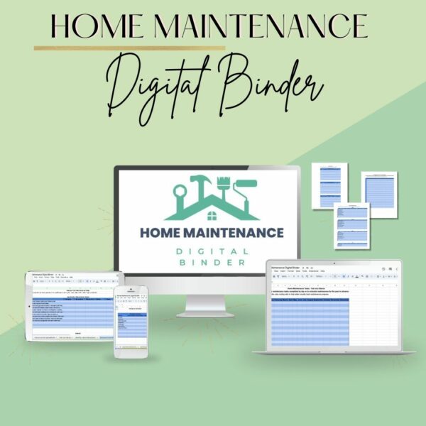 home maintenance digital binder