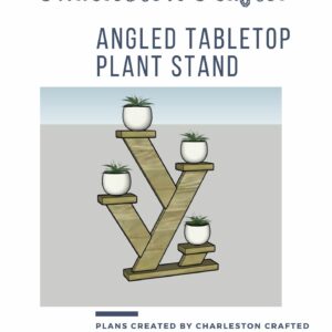 Angled tabletop plant stand (1)