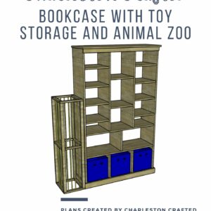 Bookcase with toy storage