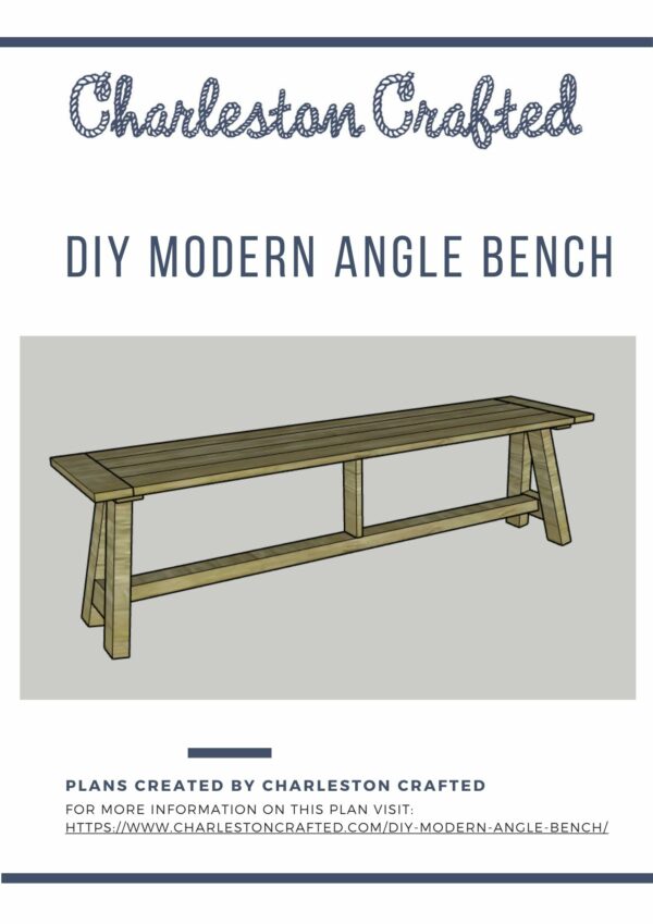 DIY Angled Bench Plans