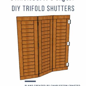 DIY trifold shutters
