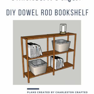 Dowel Rod Bookshelf