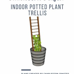 Indoor potted plant trellis