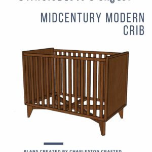 Mid Century Modern Baby Crib