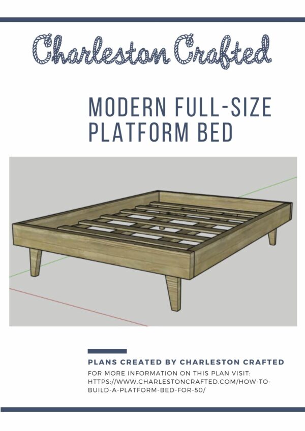 Modern Full Size Platform Bed