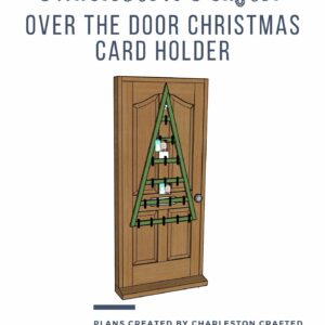 Over the door Christmas card holder