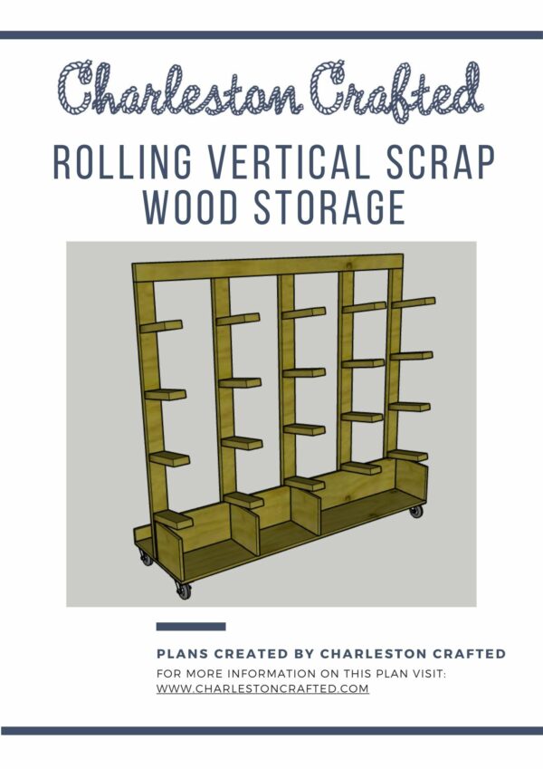 Rolling Vertical Scrap Wood Storage