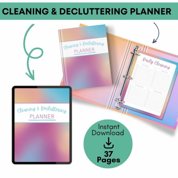 cleaning and decluttering planner