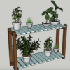 Slatted Plant Stand