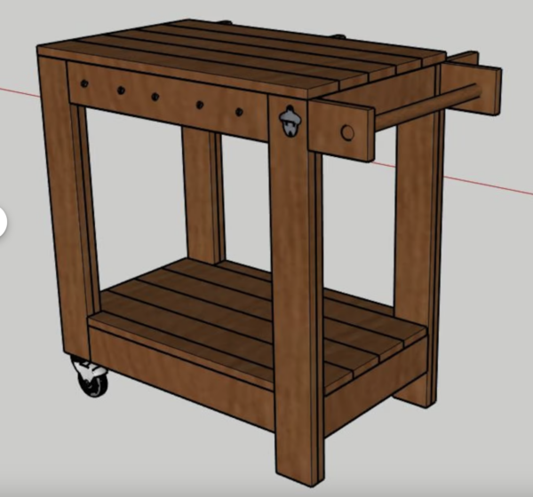 Grill Cart woodworking plans