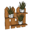 Picket fence style plant hanger