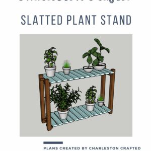 Slatted Plant Stand