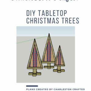 DIY tabletop christmas trees