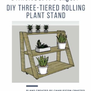 Three Tiered Rolling Plant Stand