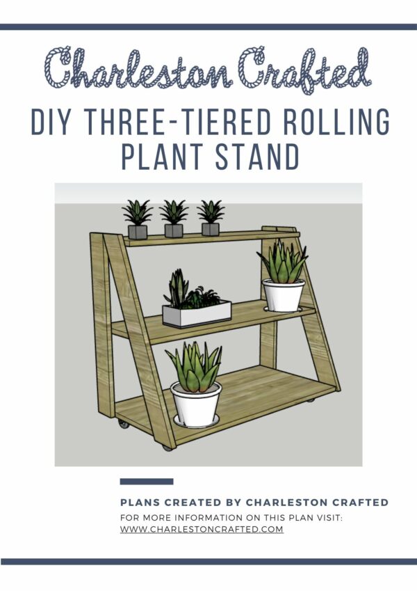 Three Tiered Rolling Plant Stand