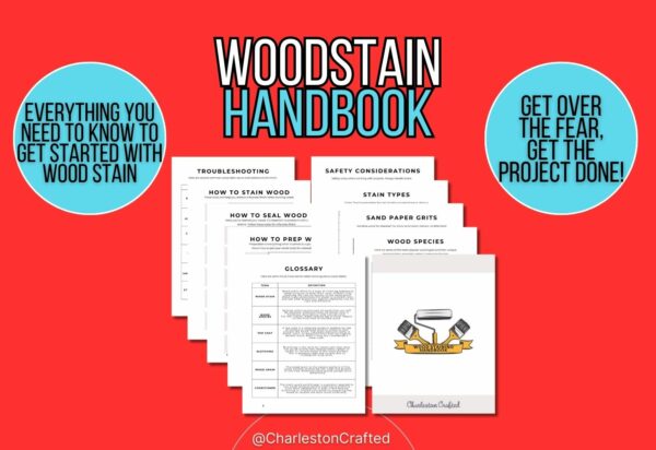 wood stain handbook mockup