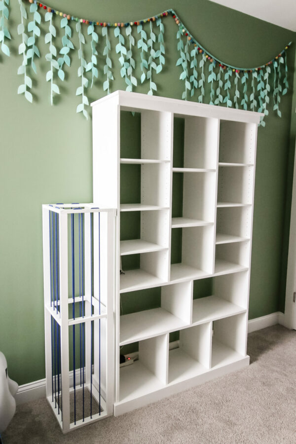 Bookcase with toy storage