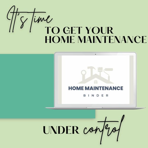 home maintenance printable binder