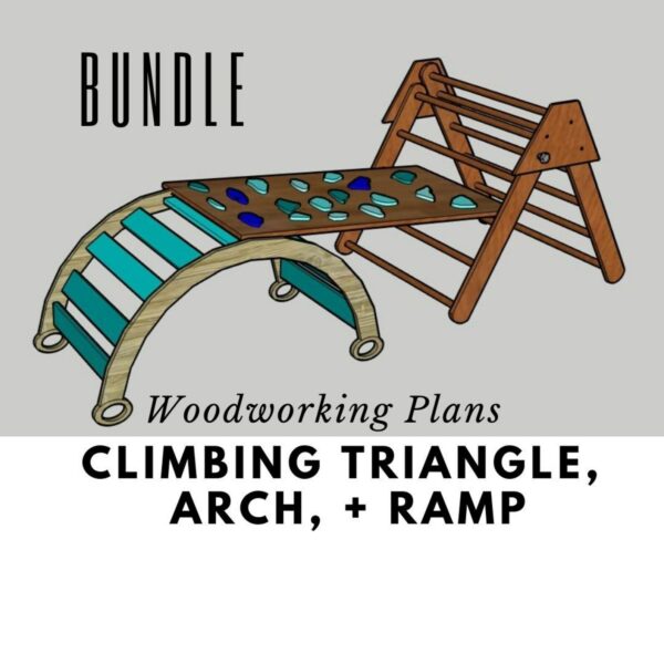 pikler triangle and arch woodworking plans bundle