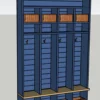 DIY mudroom lockers with cubby storage