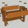 Elevated garden bed