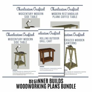 Premium Beginner Woodworking Plans 5 plan bundle