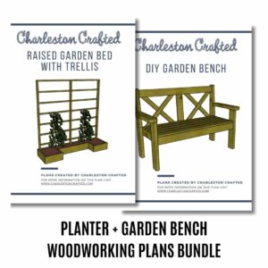 planter and garden bench woodworking bundle