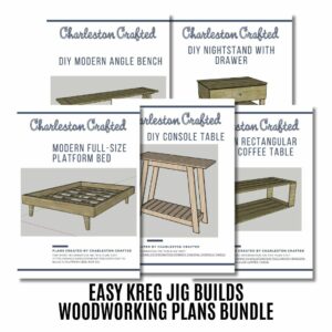 BUNDLE of 5 Kreg Jig Project PDF Woodworking Plans
