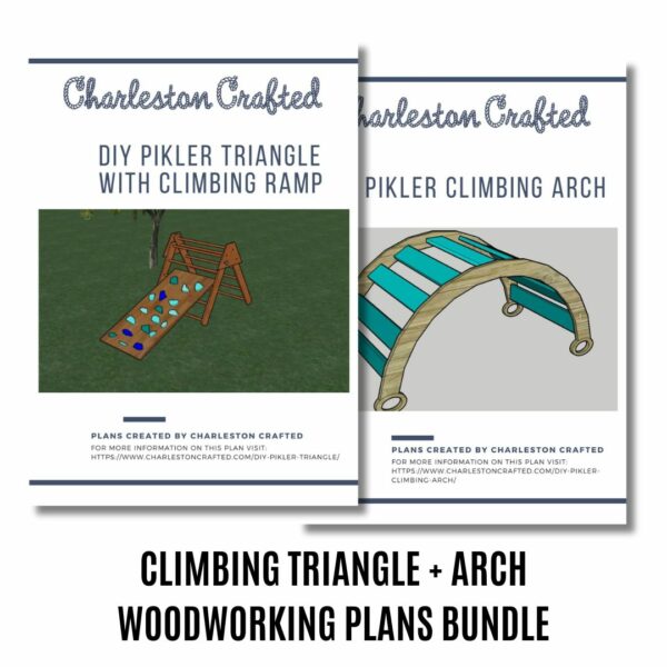 pikler triangle and arch woodworking plans bundle
