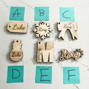 Customizable Wooden Ornaments/ Stocking Tags/ Gift Tags