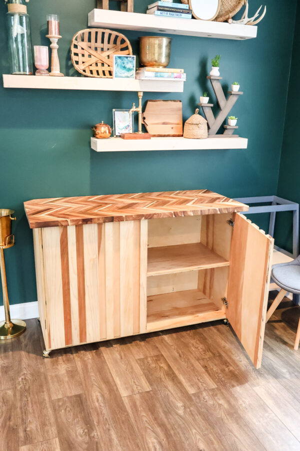 Rolling Craft Storage Table PDF Printable Woodworking Plans - Image 4