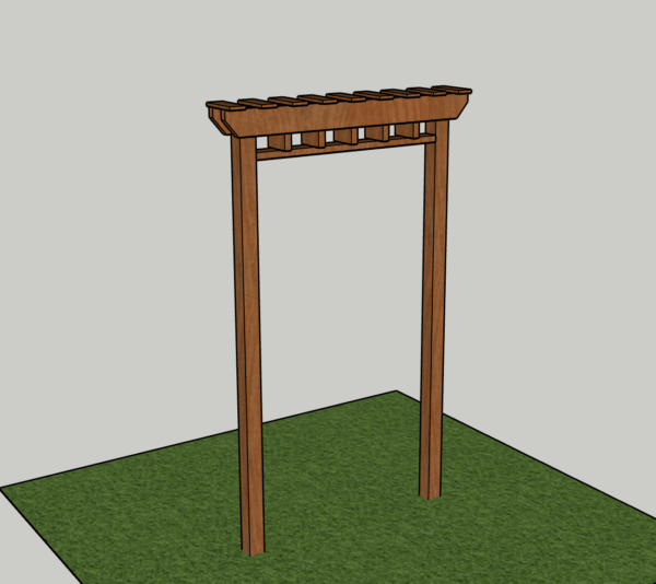 Gate Pergola PDF Printable Woodworking Plans - Image 3