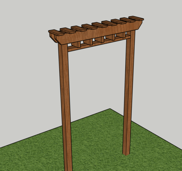 Gate Pergola PDF Printable Woodworking Plans - Image 5