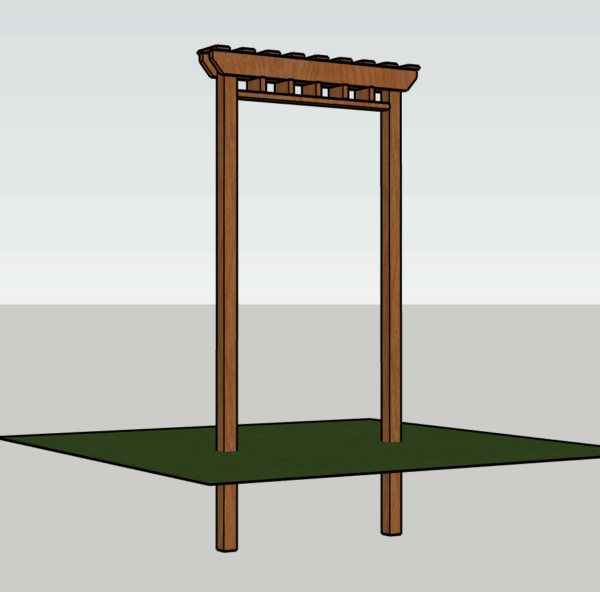 Gate Pergola PDF Printable Woodworking Plans - Image 7