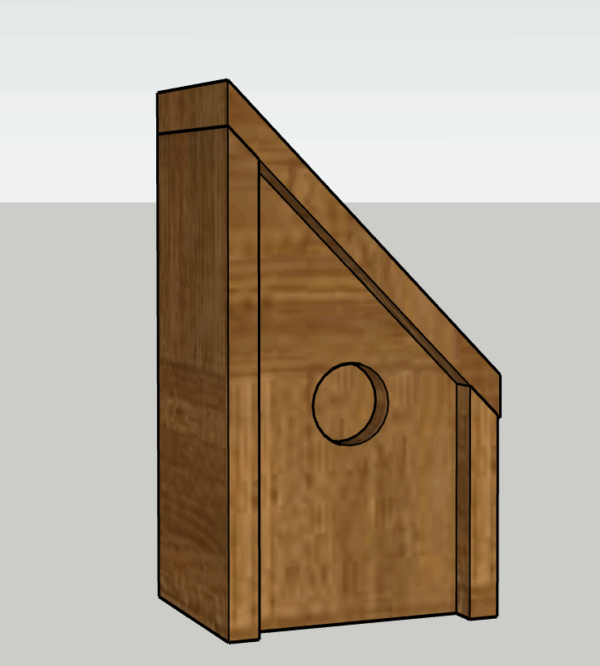 Angled Birdhouse PDF Printable Woodworking Plans - Image 5