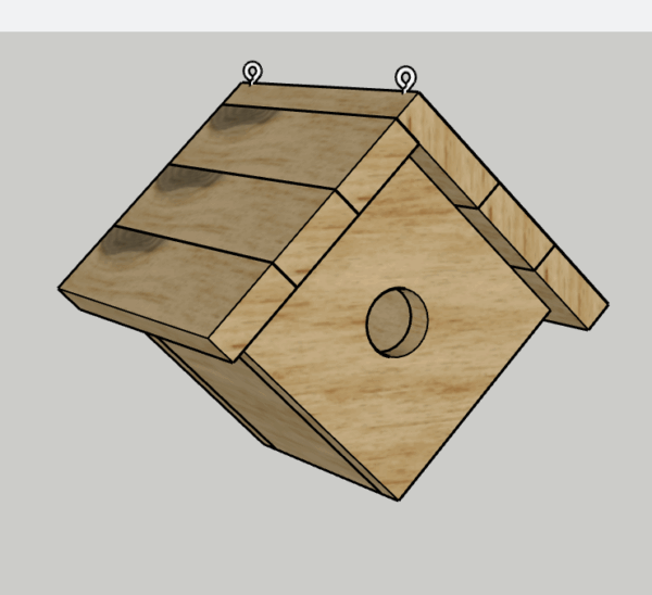 Hanging Birdhouse PDF Printable Woodworking Plans - Image 4